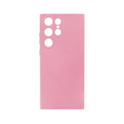 Funda de Silicona con Marco de Cámara para Samsung Galaxy S23 Ultra ​Rosa